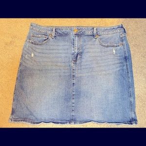 plus size Jean skirt